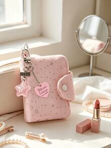 Lightweight Star-Shaped Zipper Coin Purse With Charm, Card Holder, Multi-Layer Storage Bag, Student ID Card Holder, Mini Key Pouch, Daily Storage Bag - Multicolor - View 8