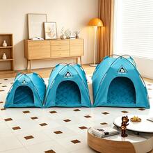 1PC Pet Tent Bed, Dog Tent, Cat Tent, Dog Bed, Cat Bed, Removable And Washable, All-Season, Outdoor Breathable Dome Pet Bed - Multicolor - View 7