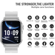ERUN 2026 Unisex Smartwatch With High-Definition Touchscreen, Supports Calls, Flashlight, Multiple Sports Modes, Remote Camera Control And Fitness Tracking, Ideal Gift For Birthdays And Holidays - Multicolor - View 6