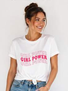 Women T-Shirts - 白色 - 查看 4