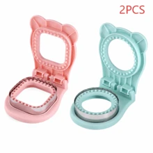 2PCS Creative Sandwich Edge Sealing Cutter Mold, Home Toast Bread Presser Pocket Sandwich Maker, Cartoon Shaped Bread Cutter Breakfast Bento DIY Tool, One-Press Forming Tight Sealing Leak-Proof, Can Make Jam Cheese Ham Filled Toast, Home Breakfast Baking Mold Kitchen Sandwich Making Tool, Easy To Operate And Clean - View 13