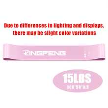 LINGPENG Resistance Loop Band, 1pc TPE Booty Band For Women, Elastic Exercise Fitness Band, Yoga Pilates Home & Gym Workout Accessory For Leg, Glute & Hip Training - Pink - View 13
