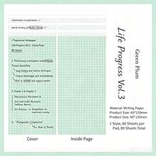 Writable Memo Pad Minimalist Planner Message Note Infeel.Me Jilu PaperMore Life Progress Series - one-size - View 9