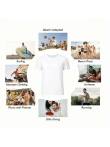Women T-Shirts - Black and White - View 7