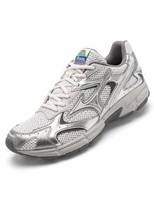 Mizuno 新款 SPEED 2K 緩震透氣網布多功能休閒跑步鞋 中性款 - 銀灰色 - 查看 1