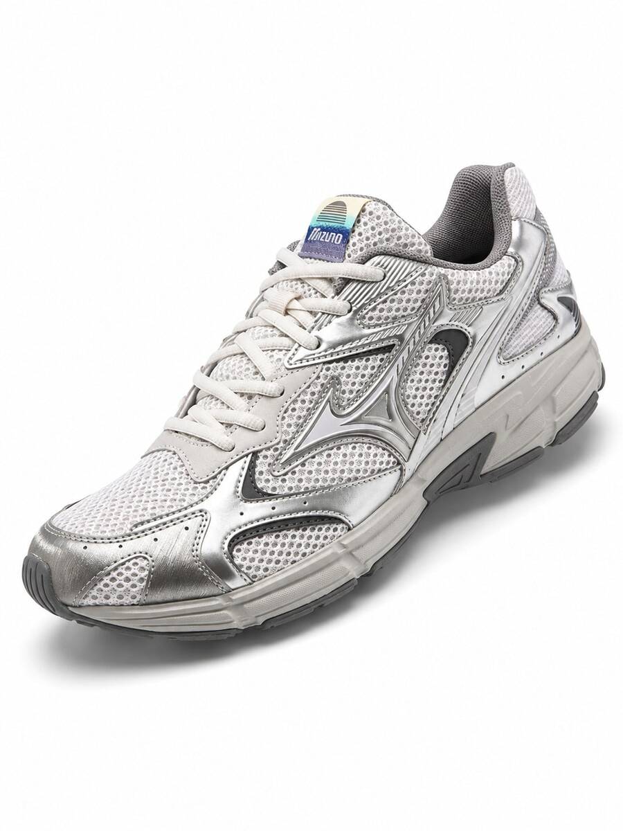 Mizuno 新款 SPEED 2K 緩震透氣網布多功能休閒跑步鞋 中性款 - 銀灰色 - 查看 1