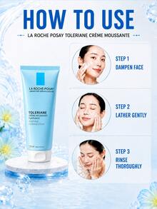 La Roche Posay La Roche-Posay Toleriane Cleansing Foam, Full Size 125ml, Sample 50ml, Deep Cleansing Makeup Removal, Soothing & Moisturizing, Daily Skincare Essential - Extra-thin Facial Foam Cleanser - View 11