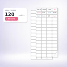 Removable Label Stickers, Suitable For Diamond Painting Storage Boxes, Small White Labels, Diamond Painting Bead Sets (For Names And Numbers), Self-Adhesive Blank Writable Art Stickers, Suitable For Office DIY - Multicolor - View 11