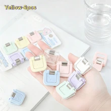 Set de 6 piezas - Clips mini multifuncionales - Clips de papel lindos, clips para notas, organizadores de exámenes/archivos, suministros de oficina, papelería de moda, clips de fijación confiables, esenciales para trabajadores de oficina - cuadrado - Ver 21