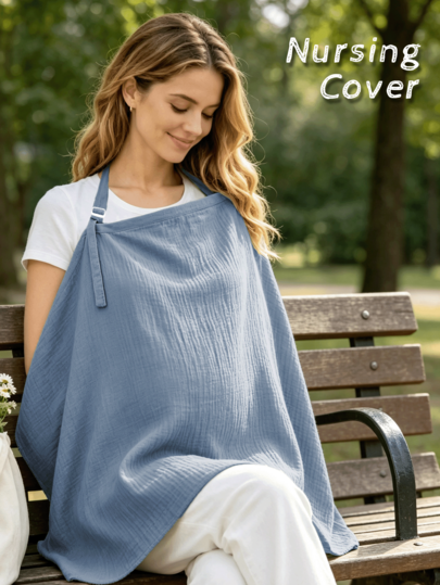 1pc All-Season Nursing Cover, Breastfeeding Apron For Moms, Stroller Cover