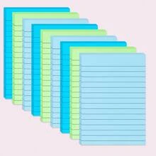 Colorful Large Wired Sticky Note Set, 24 Pads 12 Colors, 1080 Sheets, 15*10cm Lined Self-Adhesive Sticky Notes, Suitable For Students, Teachers, Home And Office Supplies - one-size - View 9