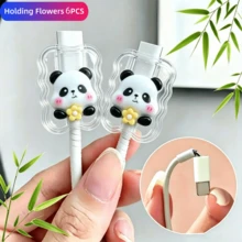 ABS Resin Cable Protector: Protect Your Cables From Damage And Peeling. Type-C Data Cable Protector, Charging Cable Protector Cover, Fashion Accessory, Decorated With Cute Cat Coffee Cup Theme Design - Cartoon Animals - View 13