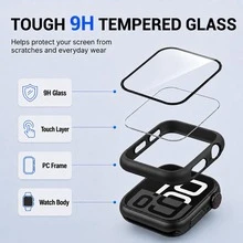 2pcs (Black + Transparent) Protective Case And Screen Protector, Compatible With All Series, Full Coverage, Shockproof, Easy Installation. - Black + Transparent - View 5