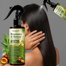 YANYUTONG 12 In 1 Batana And Rosemary Hair Care Essential Oil Spray Strengthens Hair, Deeply Moisturizes Hair, Smoothes Dry And Rough Hair, Prevents Bifurcation, And Improves Luster. Fluffy Control Solution, Preferred For Daily Hair Care Products - Oil Control - View 6