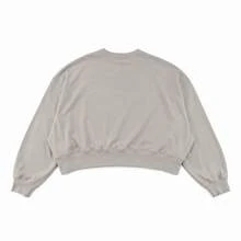 Nike Sportswear Club Fleece Boxy 圓領短版套頭衛衣 淺灰色休閒款 女款 - 灰色 - 查看 2