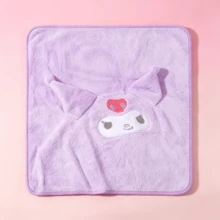 Miniso Sanrio Kuromi Coral Fleece Hand Towel Soft Face Towel Home Use Kitchen Water Absorbing Quick-Drying Wall-Hanging Towel - Purple - View 5