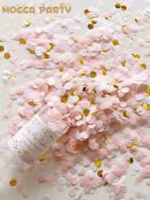 Multi-Color Paper Confetti Poppers, White Confetti, Party Atmosphere Maker, Suitable For Birthday/Wedding/Valentine's Day/Bachelor Party Celebrations Confetti Cannon, Streamer Poppers - Confetti Cannon - View 2