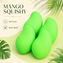 Tachimi 1pc Color-Changing Mango Handmade Crispy Squeeze Ball, Crunchy ASMR Squeeze Toy, Pure Handmade DIY Finger Squeeze Stress Relief Toy, Relieve Stress - Multicolor - View 5