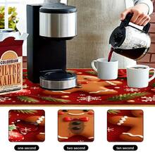1pc Dish Drying Mat, Coffee Machine Mat, Christmas Red Plaid Coaster, High Absorbency Quick Dry Mat, Suitable For Kitchen Table, Bar Counter Decoration And Protection, Christmas Atmosphere Desktop Protection Mat, Multi-Purpose Drying Mat, Home Gift, Desktop Decor, Holiday Room Decoration Supplies - XYLSD-978 - View 10