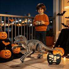 1pc/Set Remote Control Dinosaur Toy, 2.4GHz RC Toy, 3 Styles: Velociraptor/Tyrannosaurus/Tyrannosaurus, Built-In Light Effects, Realistic Dinosaur Model Toy, Children's Toy, Educational Toy - Multicolor - View 2