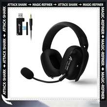 ATTACK SHARK L80PRO 無線電競耳機，3 種模式 2.4G/藍牙/有線，雙麥克風，40mm 驅動單體，輕量化 - 查看 1