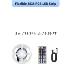 RGB LED Strip Lights With Remote Control, Color Changing LED Lights For Halloween Christmas Party Home Decoration - 3535RGB-lED - View 16