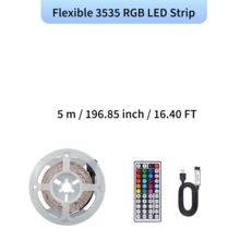 RGB LED Strip Lights With Remote Control, Color Changing LED Lights For Halloween Christmas Party Home Decoration - 3535RGB-lED - View 12