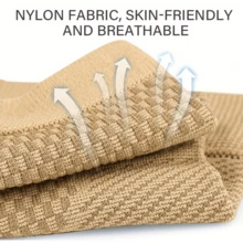 [Comfortable Compression Sleeves] 2 đôi tất nén cổ chân hở ngón bằng nylon cho nam và nữ, phù hợp cho đạp xe, chạy bộ, yoga - Nhiều màu - Xem 4