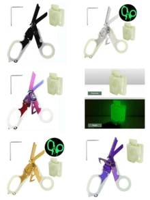 Foldable Colorful Emergency Scissors, Outdoor Tactical Folding Scissors, Multi-Function Tactical Pliers, Emergency Scissors With Window Breaker, Medical Emergency Scissors, Suitable For Outdoor Camping, Hiking, Car Emergency Kit, Home, Office, Travel, Tactical Rescue, Daily Use - New - Multifunctional - View 2