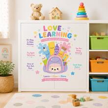 Removable Waterproof Educational Vinyl Wall Decals, Suitable For Classroom, Daycare, Children's Room, Playroom, Home Learning Corner, Preschool, Kindergarten, Elementary School, Love Learning Wall Decor - Motivational Wall Stickers - View 6