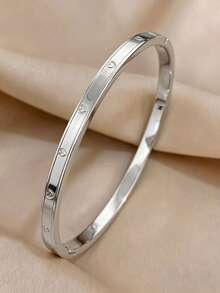 Camhanno 3件組 Wrist Trio 女款 18K 金色不鏽鋼疊戴三件式手鍊套組 - 多色5 - 查看 5