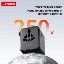 Lenovo L-POW1020B Universal Travel Adapter International Plug Converter For Computer, Printer, TV, Communication Equipment - EU C Type Plug(220-240V) - View 7