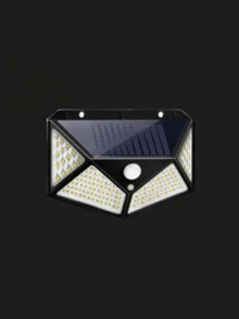 4-Sided Solar LED Wall Light, Solar Powered, Suitable For Outdoor, Yard, House, Garage, Garden, Wireless, Waterproof & Windproof, Motion Sensor Lighting - A - View 11