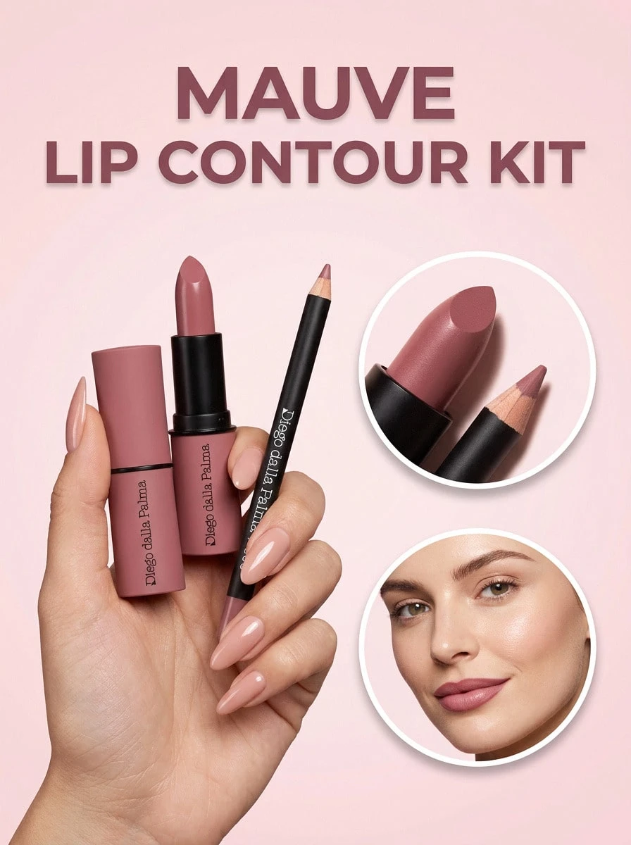 Diego Dalla Palma Lip Contour Kit 506 Let Me Mauve 5.1 G – Lip Kit, Long-Lasting, For Women, Mauve, Suitable For Daily Makeup Routine - 506 Let Me Mauve - View 1