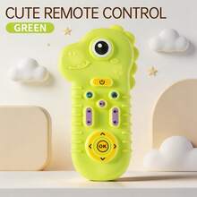 Cute Animal Shaped Remote Control Silicone Baby Teething Toy, 3 Colors Available, Soft Textured Material, STEM Sensory Toy, Back To School Educational Toy, Infant Early Education Hand Grip Training Toy, Indoor/Outdoor Interactive Toy, Suitable For Infants And Toddlers - Multicolor - View 12