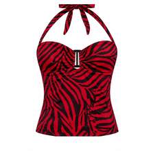 Women Tankinis - Red - View 7