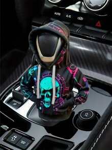 1 Buah Sarung Tuas Persneling Mobil Kreatif dengan Tudung, Pelindung Tuas Persneling Anti Keringat dengan Cetakan Lucu, Pelapis Lembut untuk Dekorasi Interior Mobil, Mudah Dipasang & Dicuci, Universal untuk Sebagian Besar Kendaraan - A - View 12