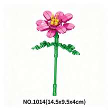 Multi-Style Building Block Flower Bouquet Assembly Toy DIY Eternal Flower Artificial Floral Decor Handmade Gift - Multicolor - View 11