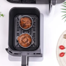 4PCS Round Silicone Molds, Non-Stick Surface Easy Release, Multi-Functional Baking And Cooking Molds, Compatible With Air Fryer, Oven, Microwave, Can Make Cakes, Puddings, Steamed Eggs, Cookies, Suitable For Homemade Holiday Desserts, Party Snacks, Creative Food Decoration Molds, Heat Resistant And Reusable, Essential Kitchen Supplies For Home DIY Baking - View 9