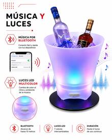 Beverage Ice Bucket & Beverage Dispensers - Colorful Cooler - View 4