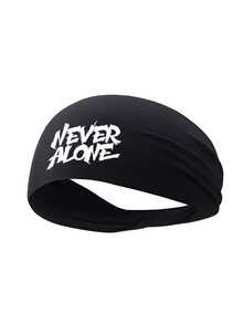 1件/2件裝「Never Alone」標語字母圖案印花中性彎帽簷棒球帽與斜跨包，街頭時尚戶外運動棒球帽與包，可調節，送給自己或朋友的禮物 - 彩色 - 查看 10