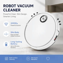 Robot Penyedot Debu Mini Otomatis 3-in-1 Terlaris, Penggerak Vakum, Pel, dan Penyapu, Daya Tahan Baterai Lama, Bebas Genggam, Mendukung Penyapuan, Penyedotan Debu, dan Pengepelan, Pembelokan Otomatis Berdasarkan Deteksi Rintangan, Cocok untuk Area Lantai Rumah yang Kecil - MultiWarna - View 2