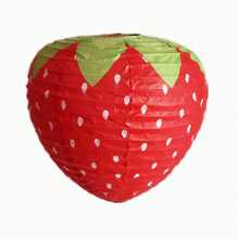 8-Inch Strawberry Paper Lantern, Red And Pink Hanging Strawberry Decor, Fruit Theme Party Decoration - Multicolor - View 17