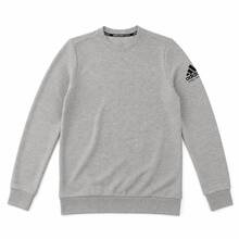 Adidas Combat Sports Sleeve Logo Crewneck Sweatshirt Heather Grey Basic Style Men's - Grey - View 6