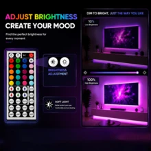 RGB LED Strip Lights With Remote Control, Color Changing LED Lights For Halloween Christmas Party Home Decoration - 3535RGB-lED - View 7