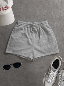 Women Shorts - Light Grey - View 1