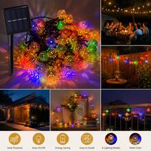Lampu Hias Luar Ruangan Bertenaga Surya Bentuk Bola Dunia Maroko, Panjang 16,4 kaki (Sekitar 5 meter), 20 Bohlam Bola Logam LED, Cocok untuk Dekorasi Natal, Desain Tahan Air Bertema Luar Angkasa, Baterai Ni-MH 600mAh Terintegrasi, Kontrol Tombol - Bola Dunia Maroko Bertenaga Surya - View 6