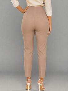 Women Pants - Camel - View 2