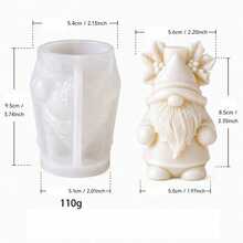 Santa Claus Scented Candle Silicone Mold, Suitable For Soap, Handmade Soap DIY Christmas Faceless Gnome Plaster Scented Diffuser Stone Ornament, Suitable For Halloween, Christmas - Santa Claus - View 3