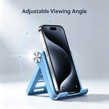 1pc Foldable Portable Desktop Phone Stand, Premium ABS, Adjustable Angle, Compact Lightweight Pocket Size, Suitable For All Smartphones And Tablets, Stable Anti-Slip, Space Saving - Phone Stand - View 4